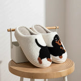 Chaussons Adulte Confortable Et Doux Motif Teckel