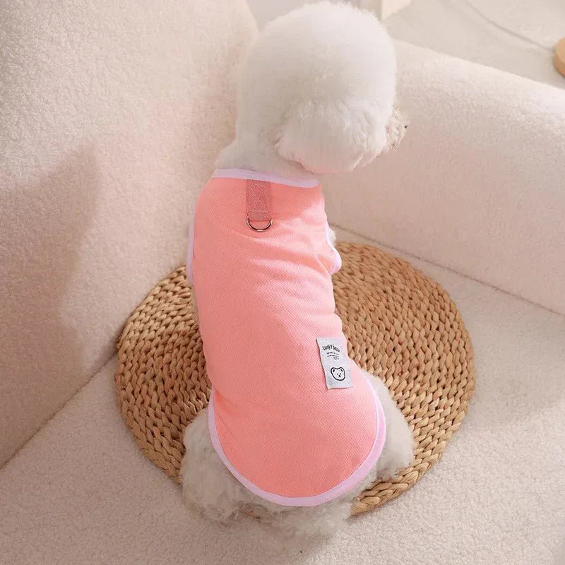 Tee-shirt chien léger en rose pour animaux, conçu pour le confort et le style