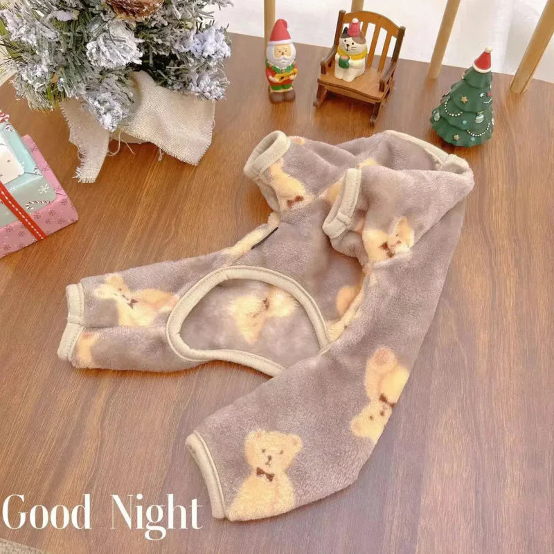Combi Pyjama Chien Marron