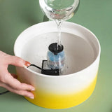 Fontaine à eau pour chat en céramique design: hydratation saine au quotidien