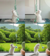 Jouet interactif suspendu pour chat avec ventouse