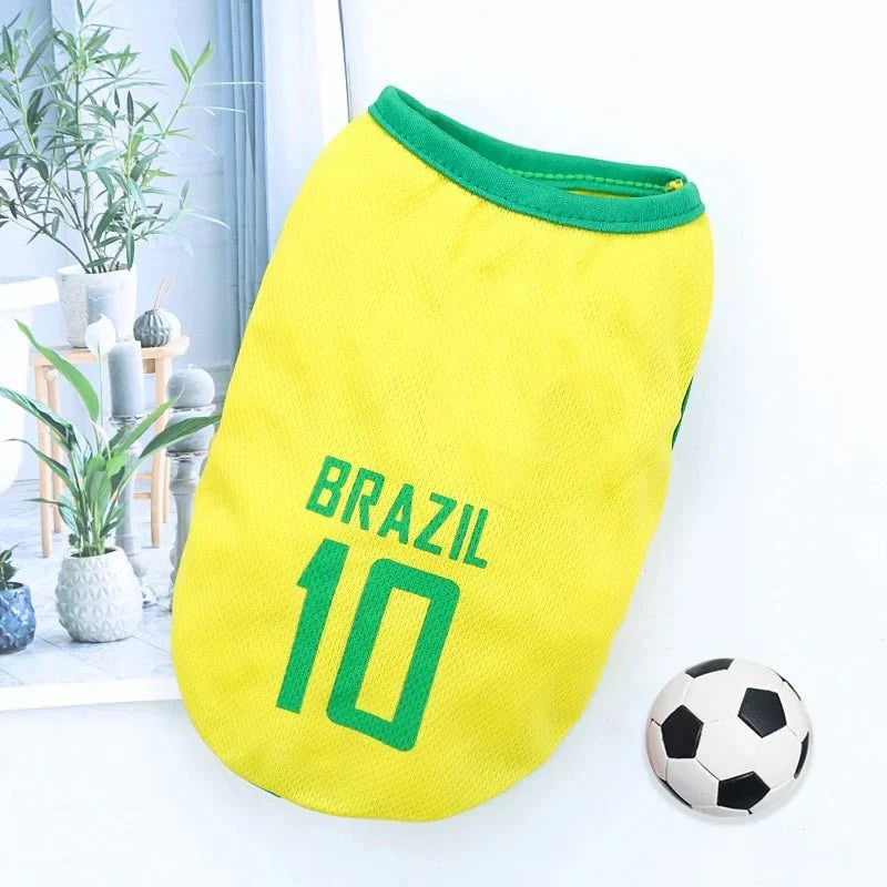 Maillot Foot Chien Brésil