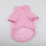 Polo léger pour chien en rose avec boutons pour un style confortable et décontracté