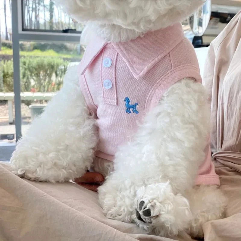 Polo pour Chien Luxe Rose