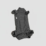 T Shirt Teckel À Rayures Doux Et Confortable - Les Bonnes Affaires
