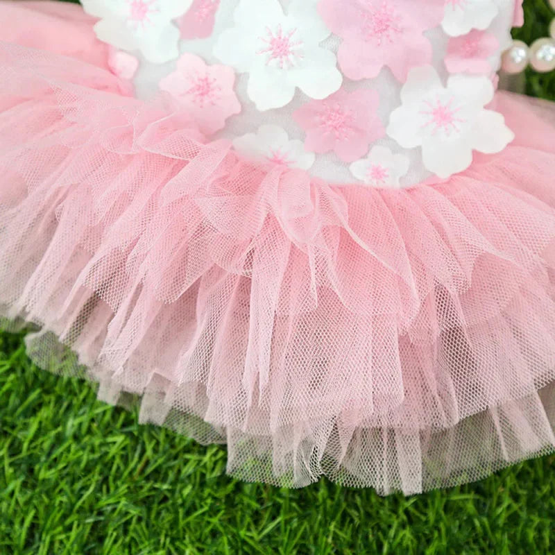 Robe pour Mini Chien Rose